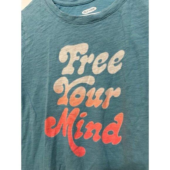 Old Navy women’s size large Free your mind t-shirt - Picture 3 of 12